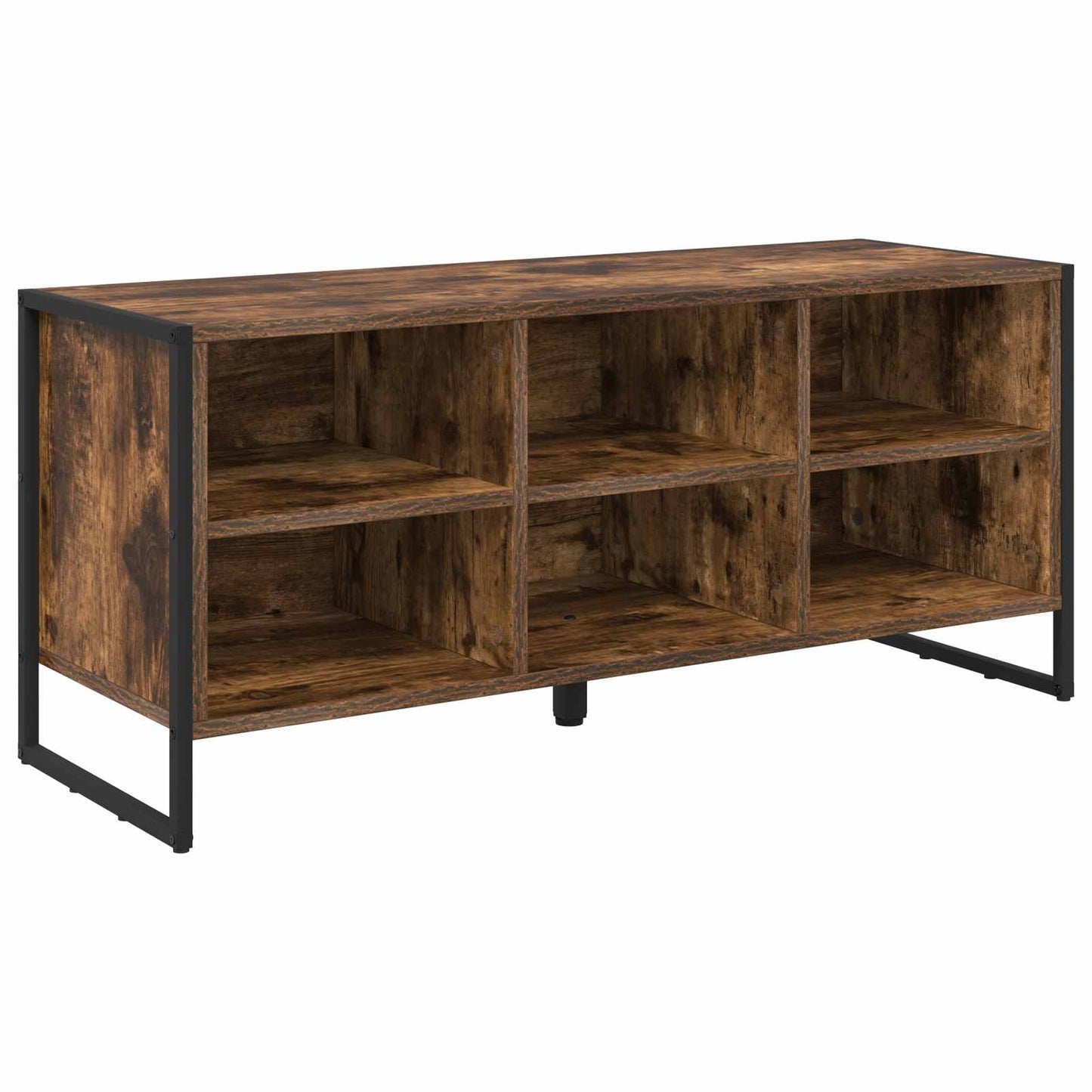 Cipőszekrény 100 x 35 x 44 cm Szerelt Fa Füstös tölgy