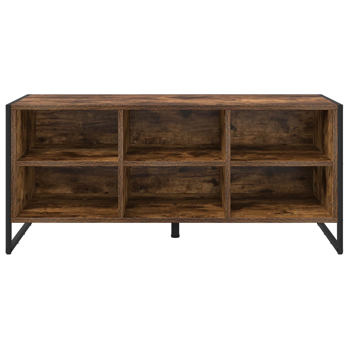 Cipőszekrény 100 x 35 x 44 cm Szerelt Fa Füstös tölgy