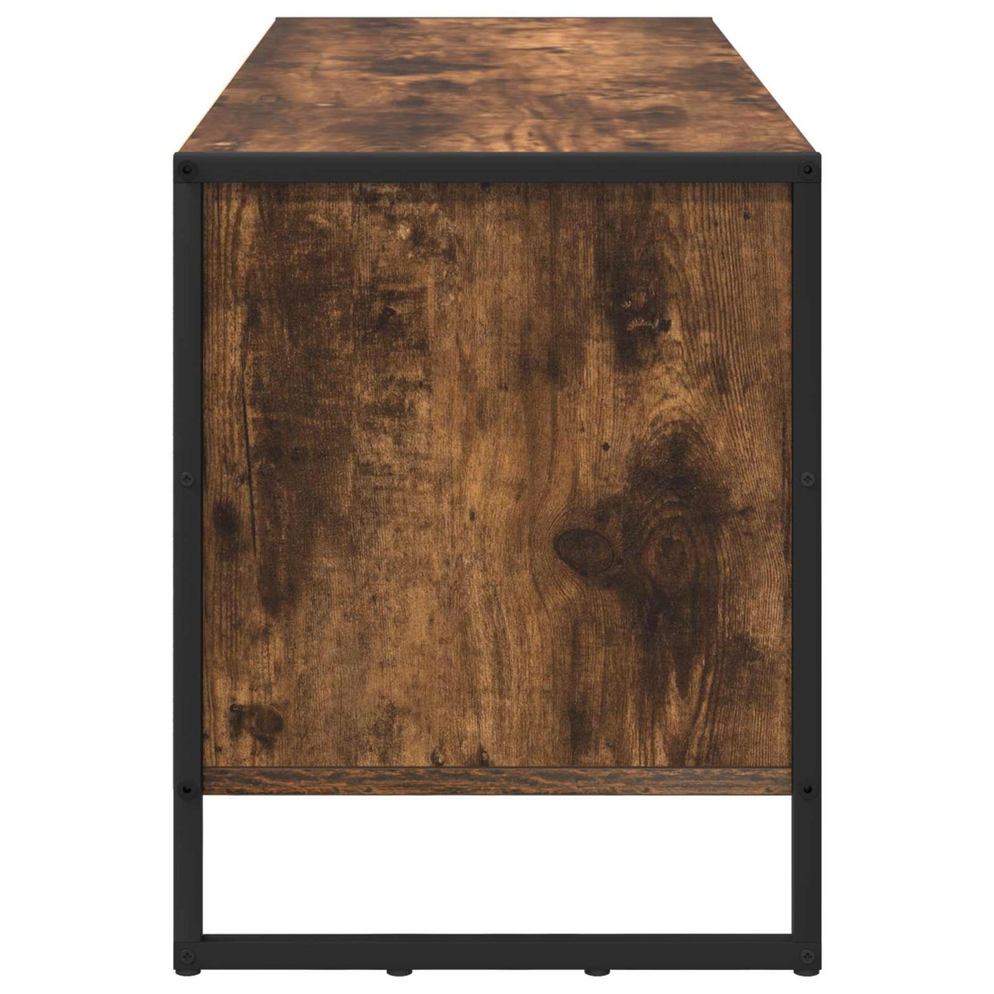 Cipőszekrény 100 x 35 x 44 cm Szerelt Fa Füstös tölgy