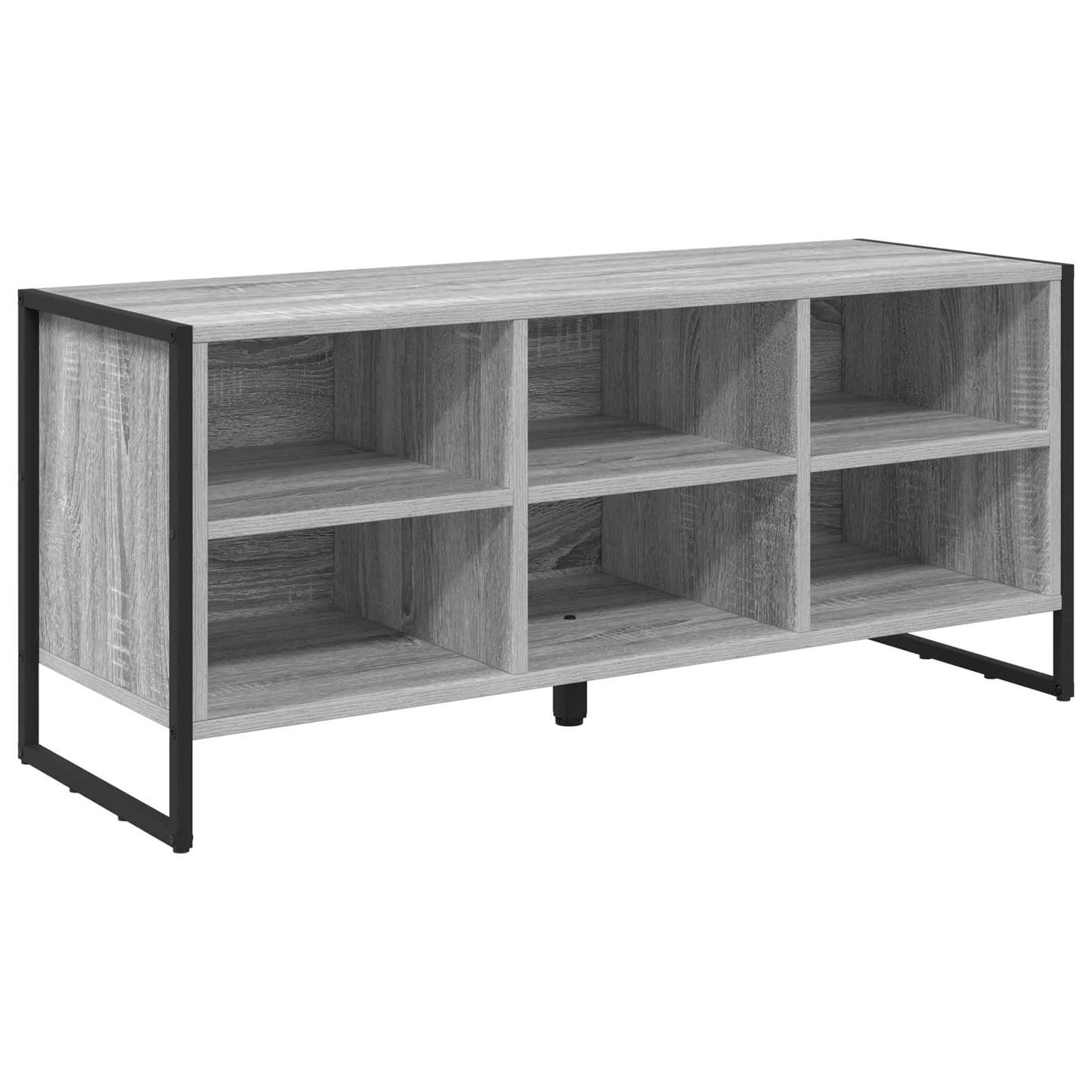 Cipőszekrény 100 x 35 x 44 cm Szerelt Fa Szürke Sonoma