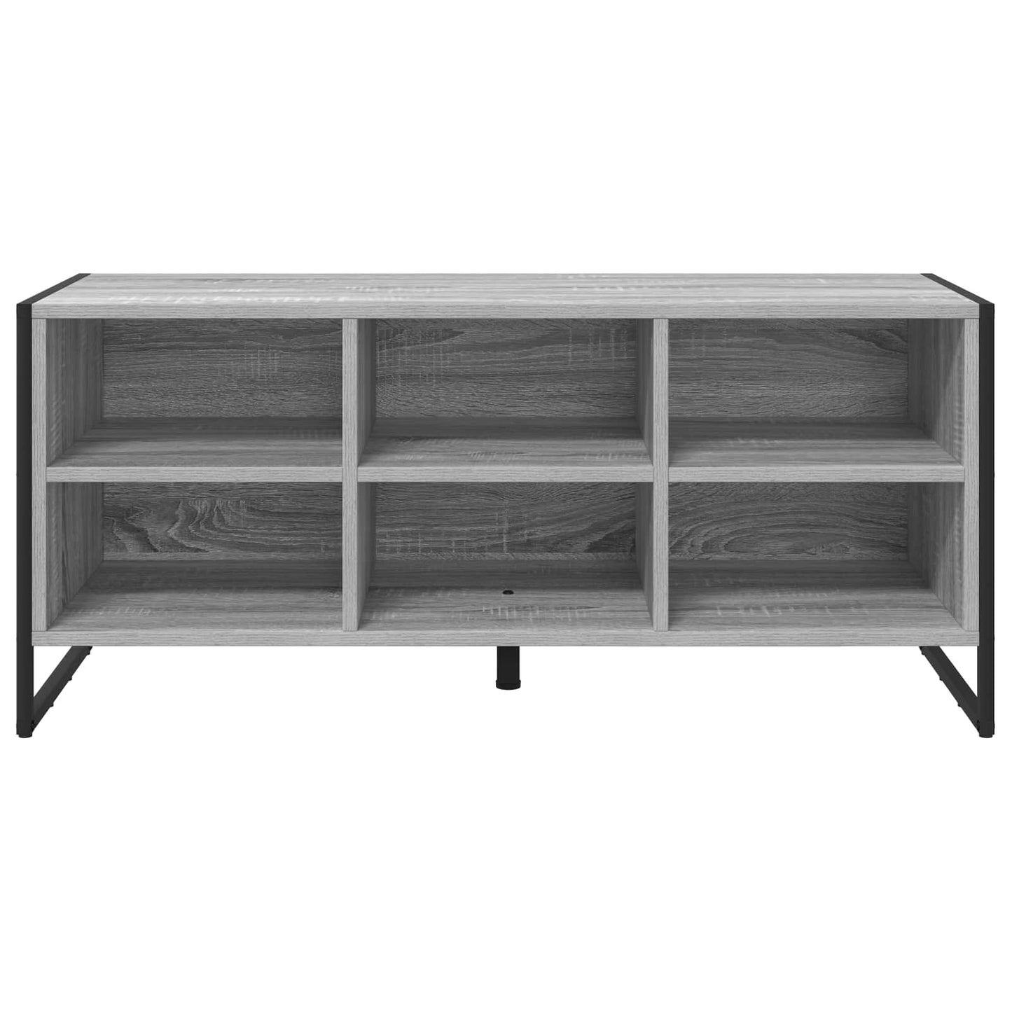 Cipőszekrény 100 x 35 x 44 cm Szerelt Fa Szürke Sonoma