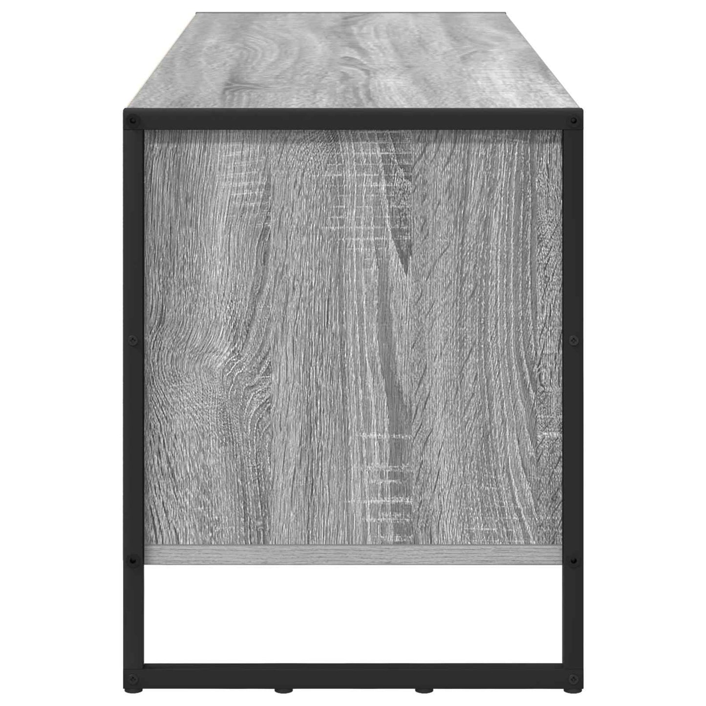 Cipőszekrény 100 x 35 x 44 cm Szerelt Fa Szürke Sonoma