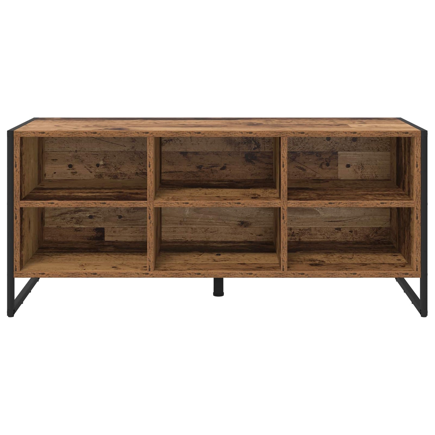 Cipőszekrény 100 x 35 x 44 cm Szerelt Fa Öreg fa