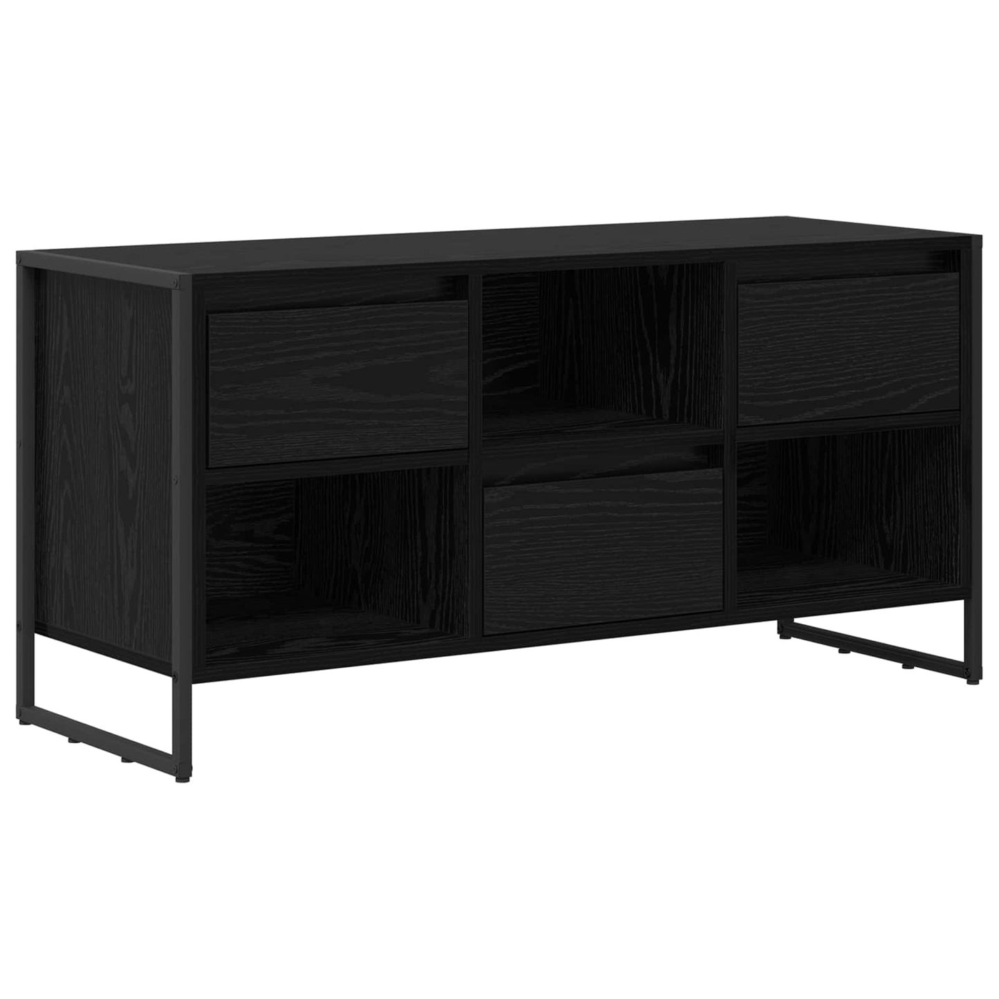 TV szekrény 100 x 36 x 49,5 cm Fekete tölgy Szerelt Fa