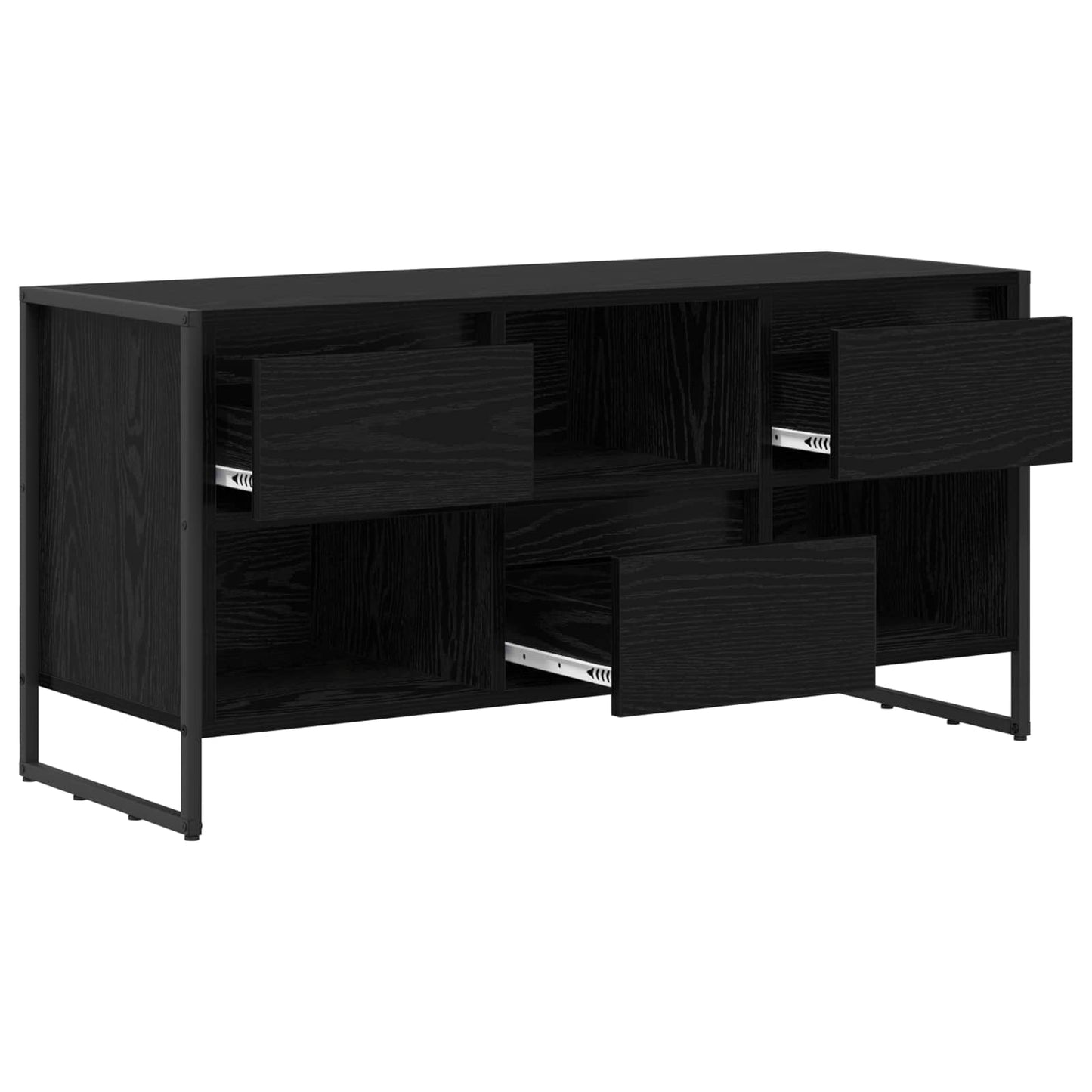 TV szekrény 100 x 36 x 49,5 cm Fekete tölgy Szerelt Fa