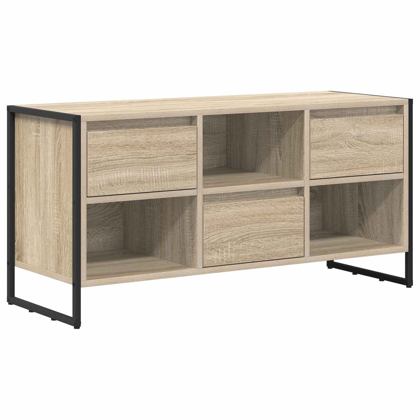 TV szekrény 100 x 36 x 49,5 cm Sonoma Szerelt Fa