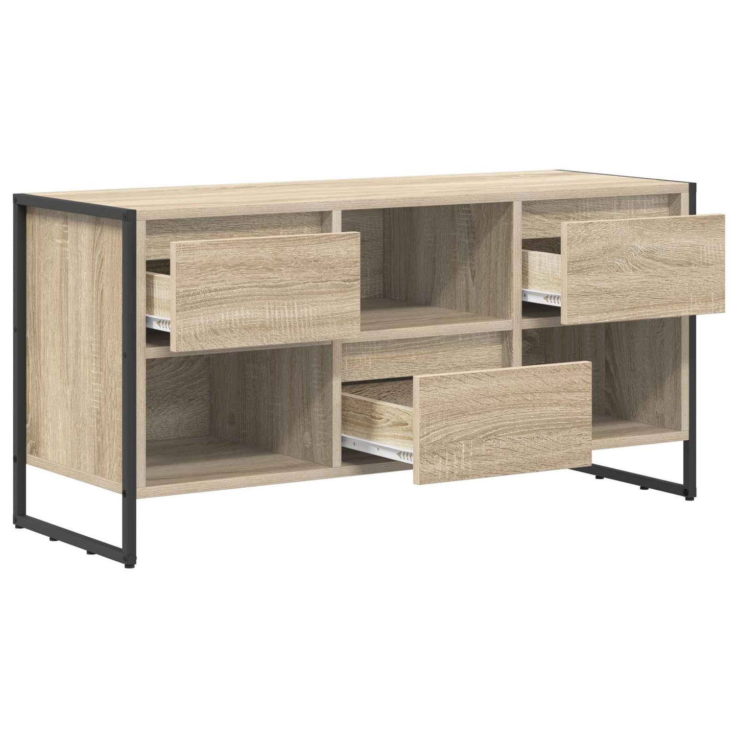 TV szekrény 100 x 36 x 49,5 cm Sonoma Szerelt Fa