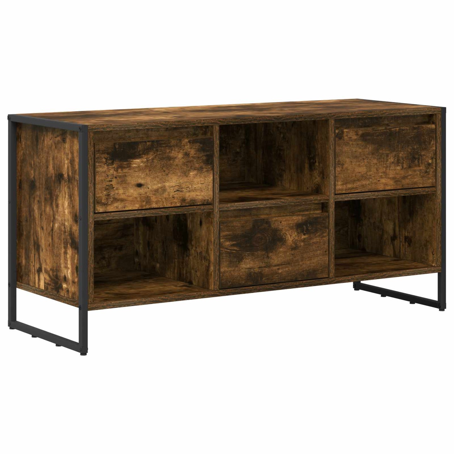 TV szekrény 100 x 36 x 49,5 cm Füstös tölgy Szerelt Fa