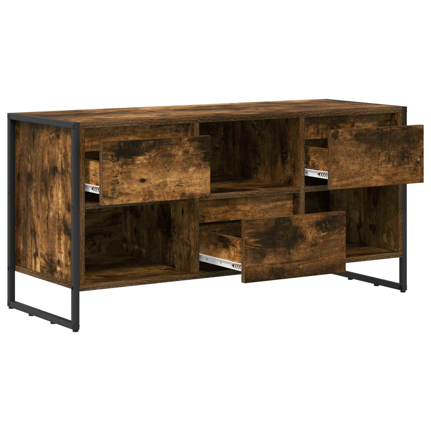 TV szekrény 100 x 36 x 49,5 cm Füstös tölgy Szerelt Fa