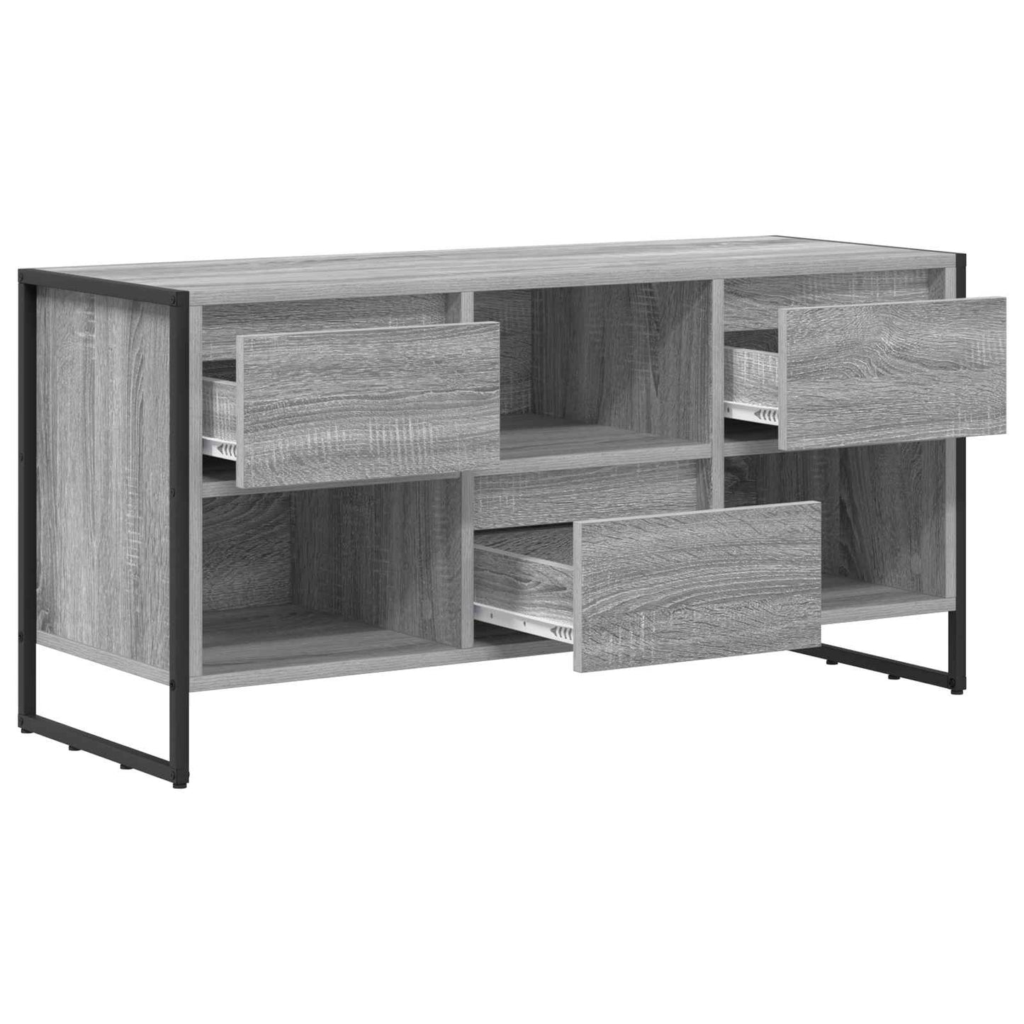 TV szekrény 100 x 36 x 49,5 cm Szürke Sonoma Szerelt Fa