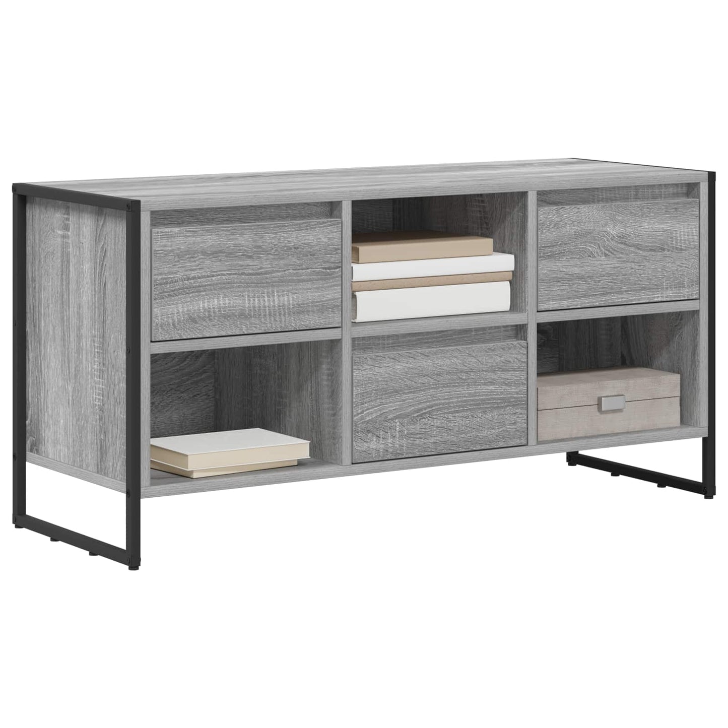 TV szekrény 100 x 36 x 49,5 cm Szürke Sonoma Szerelt Fa
