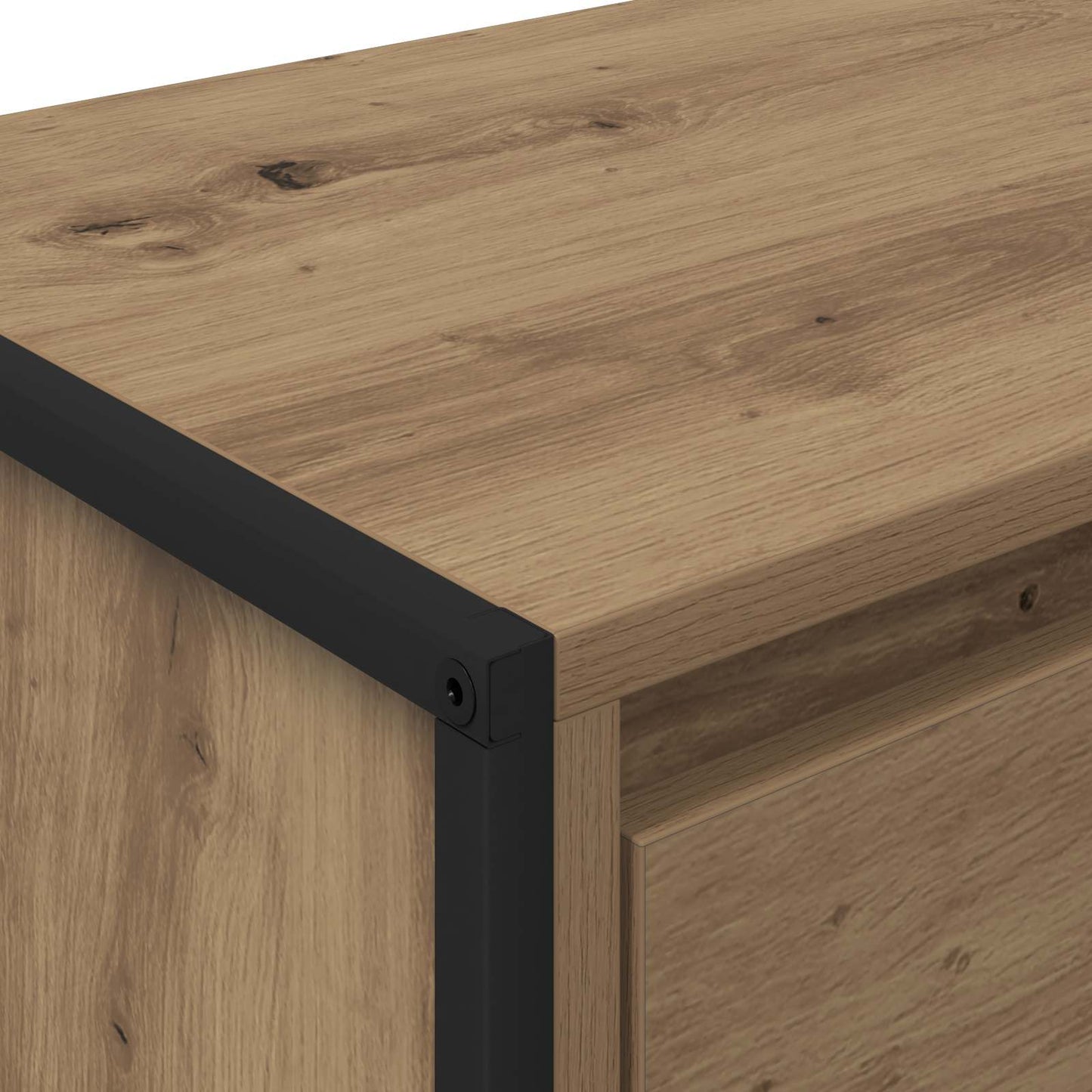TV szekrény 100 x 36 x 49,5 cm Művészi tölgy Szerelt Fa