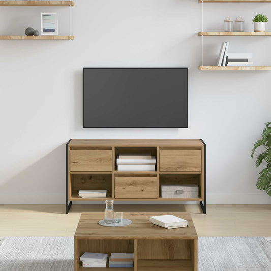 TV szekrény fiókkal Művészi tölgy 100 x 36 x 49,5 cm Faanyag