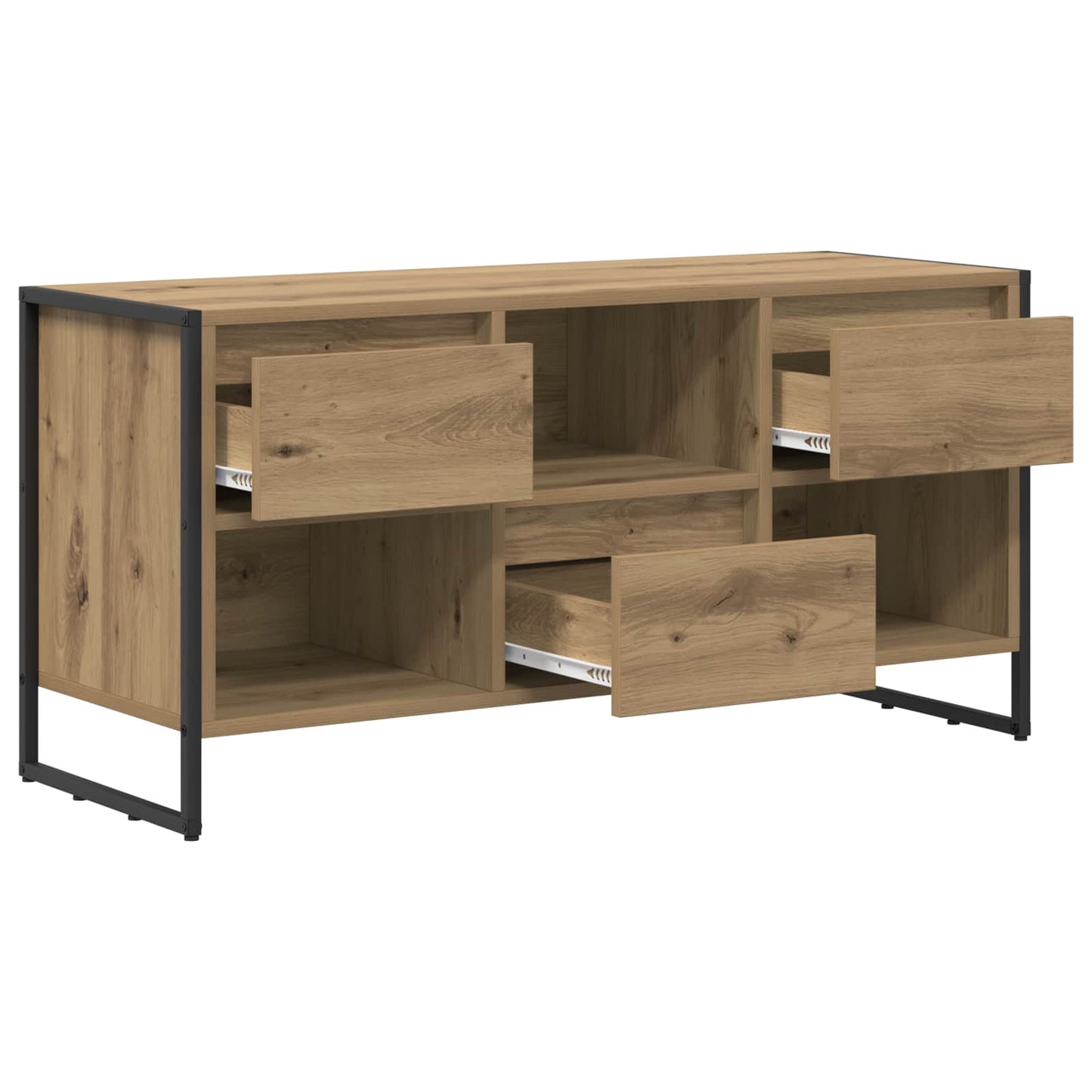 TV szekrény 100 x 36 x 49,5 cm Művészi tölgy Szerelt Fa