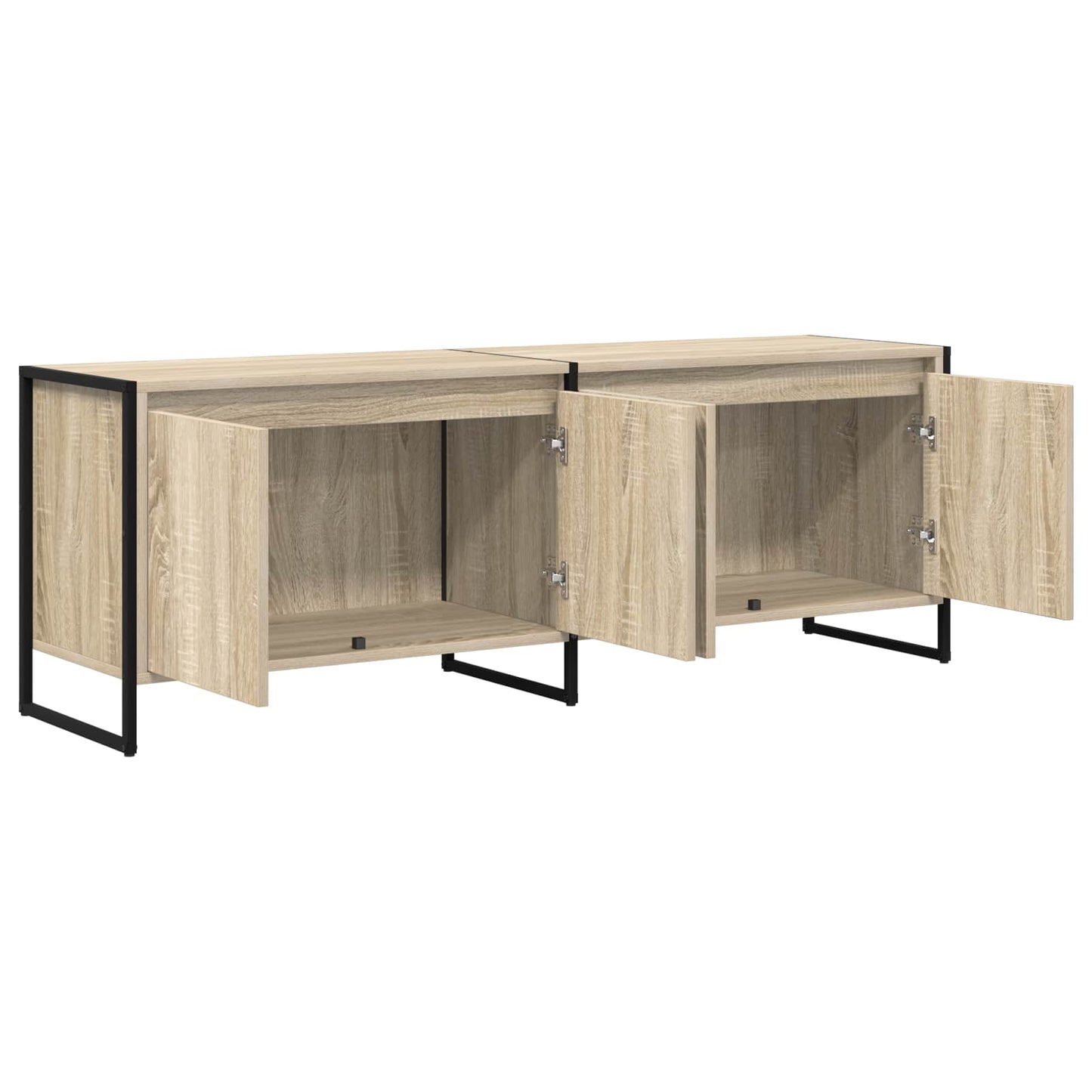 TV szekrény 140 x 36 x 49.5 cm Sonoma Szerelt Fa