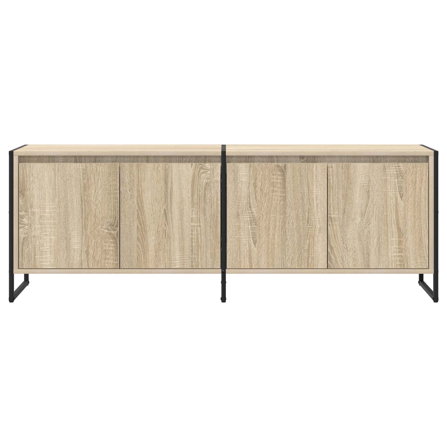 TV szekrény 140 x 36 x 49.5 cm Sonoma Szerelt Fa