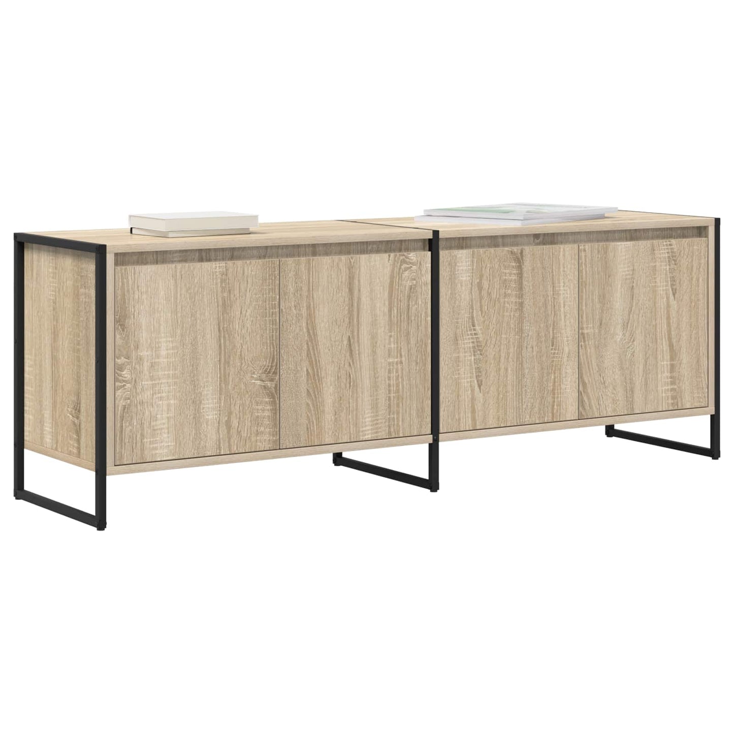 TV szekrény 140 x 36 x 49.5 cm Sonoma Szerelt Fa