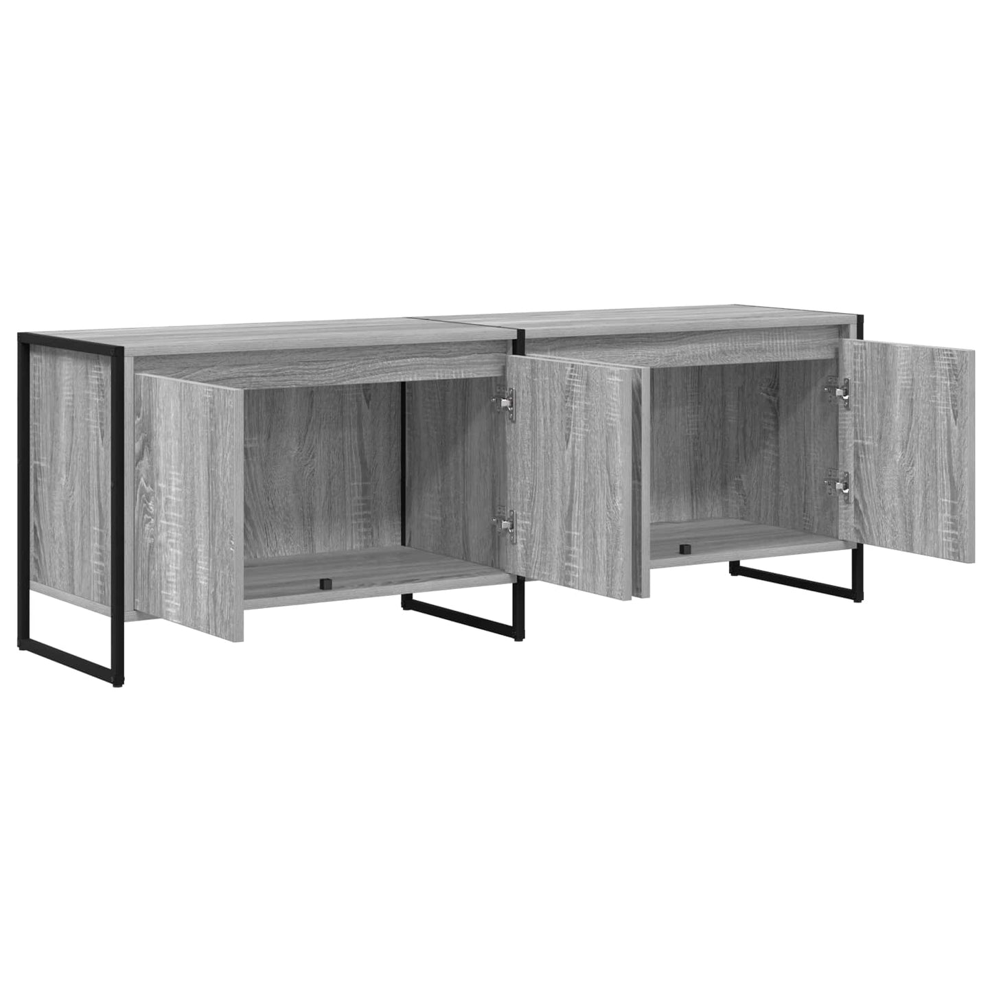 TV szekrény 140 x 36 x 49.5 cm Szürke Sonoma Szerelt Fa
