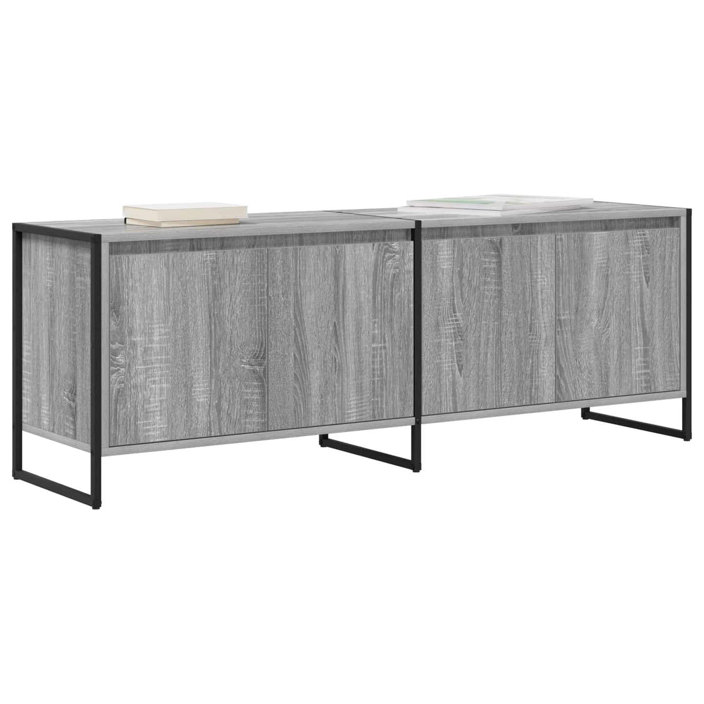 TV szekrény 140 x 36 x 49.5 cm Szürke Sonoma Szerelt Fa