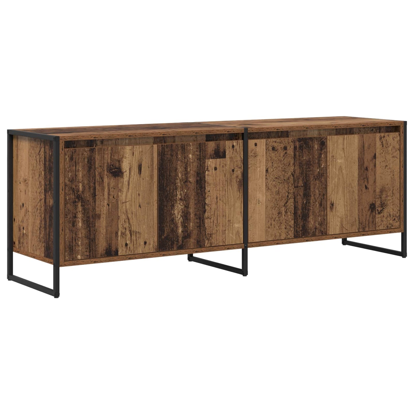 TV szekrény 140 x 36 x 49.5 cm Öreg fa Szerelt Fa