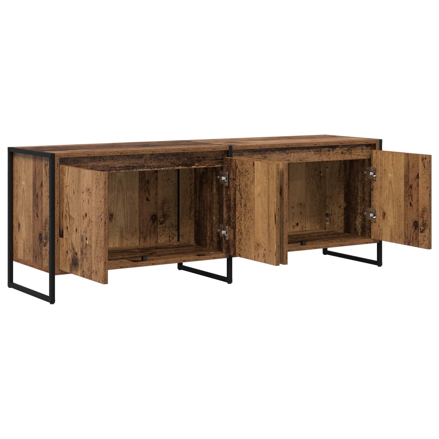 TV szekrény 140 x 36 x 49.5 cm Öreg fa Szerelt Fa