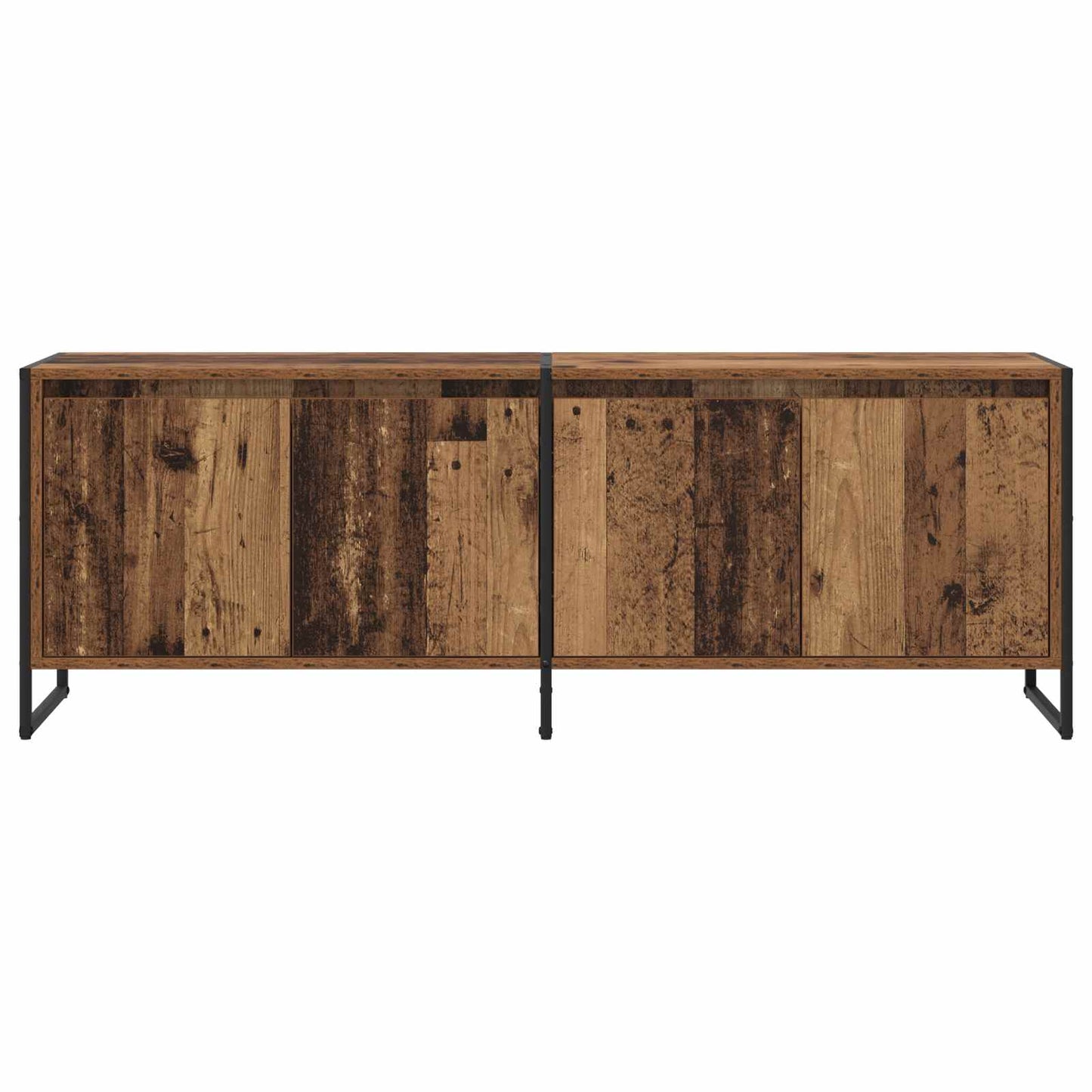 TV szekrény 140 x 36 x 49.5 cm Öreg fa Szerelt Fa