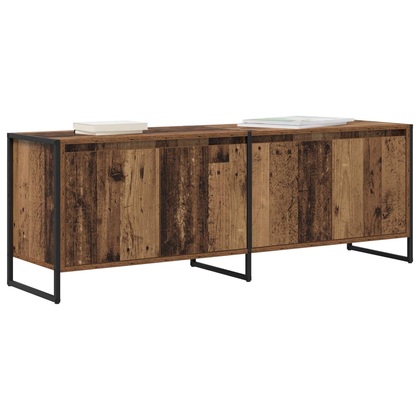 TV szekrény 140 x 36 x 49.5 cm Öreg fa Szerelt Fa
