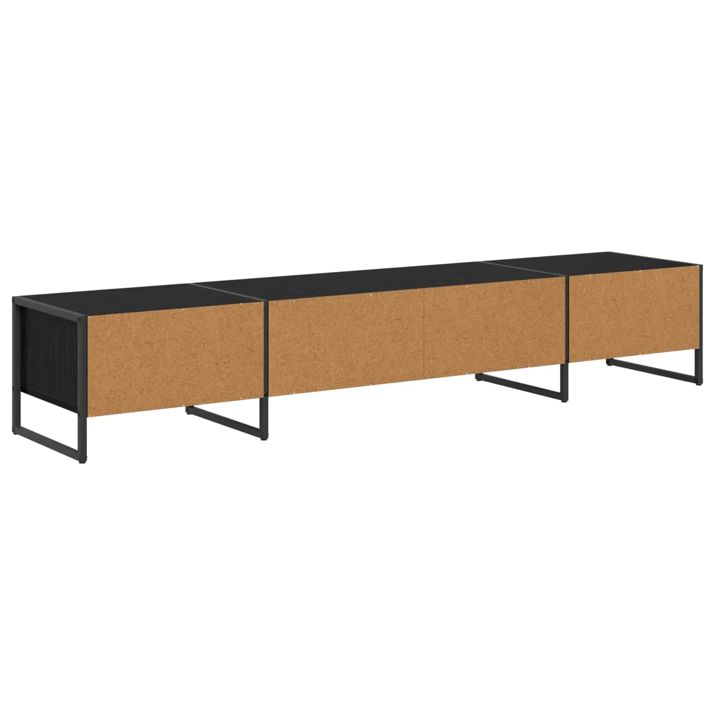 TV szekrény 170.5 x 36 x 30.5 cm Fekete tölgy Szerelt Fa