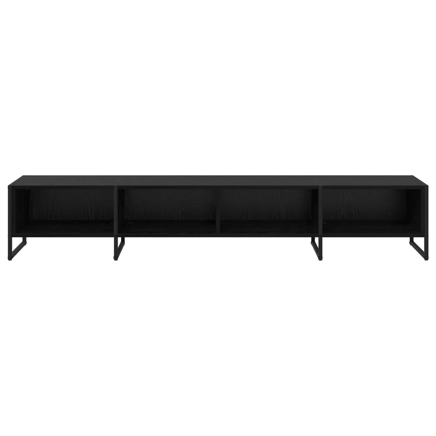 TV szekrény 170.5 x 36 x 30.5 cm Fekete tölgy Szerelt Fa
