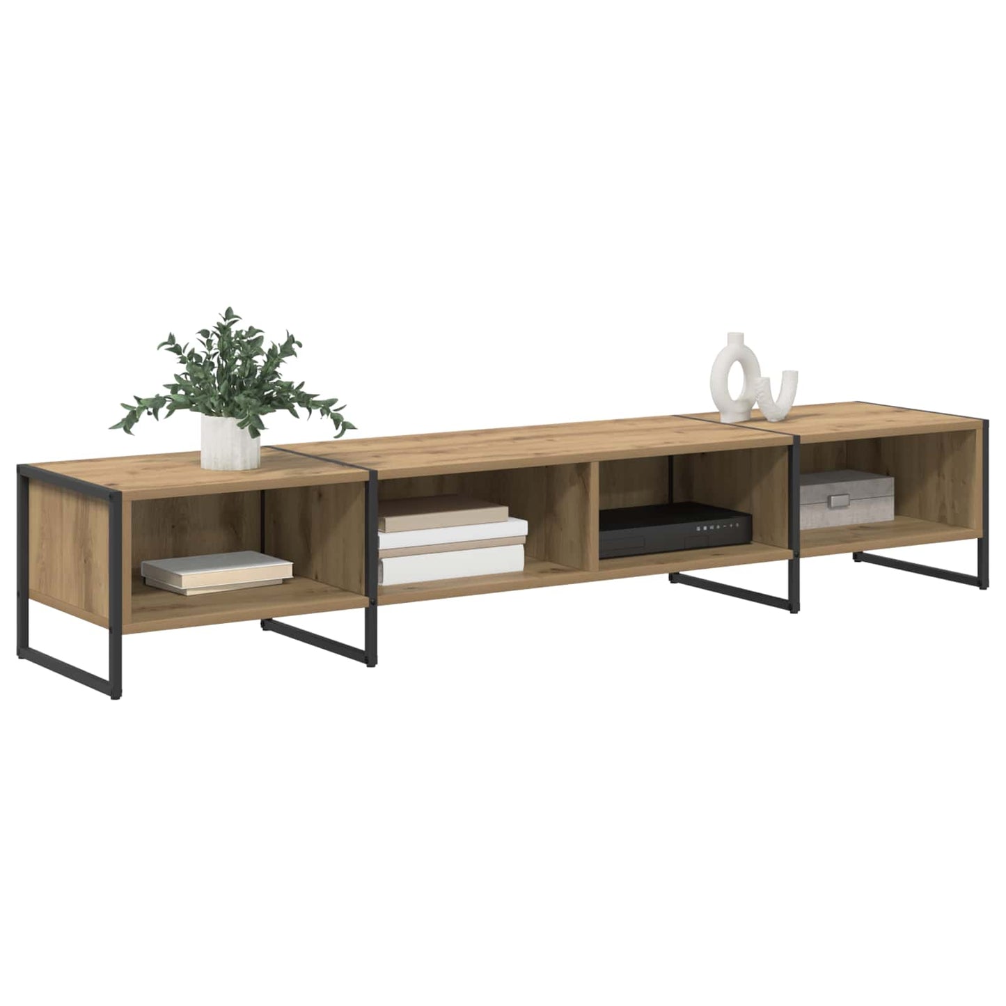 TV szekrény 170.5 x 36 x 30.5 cm Művészi tölgy Szerelt Fa