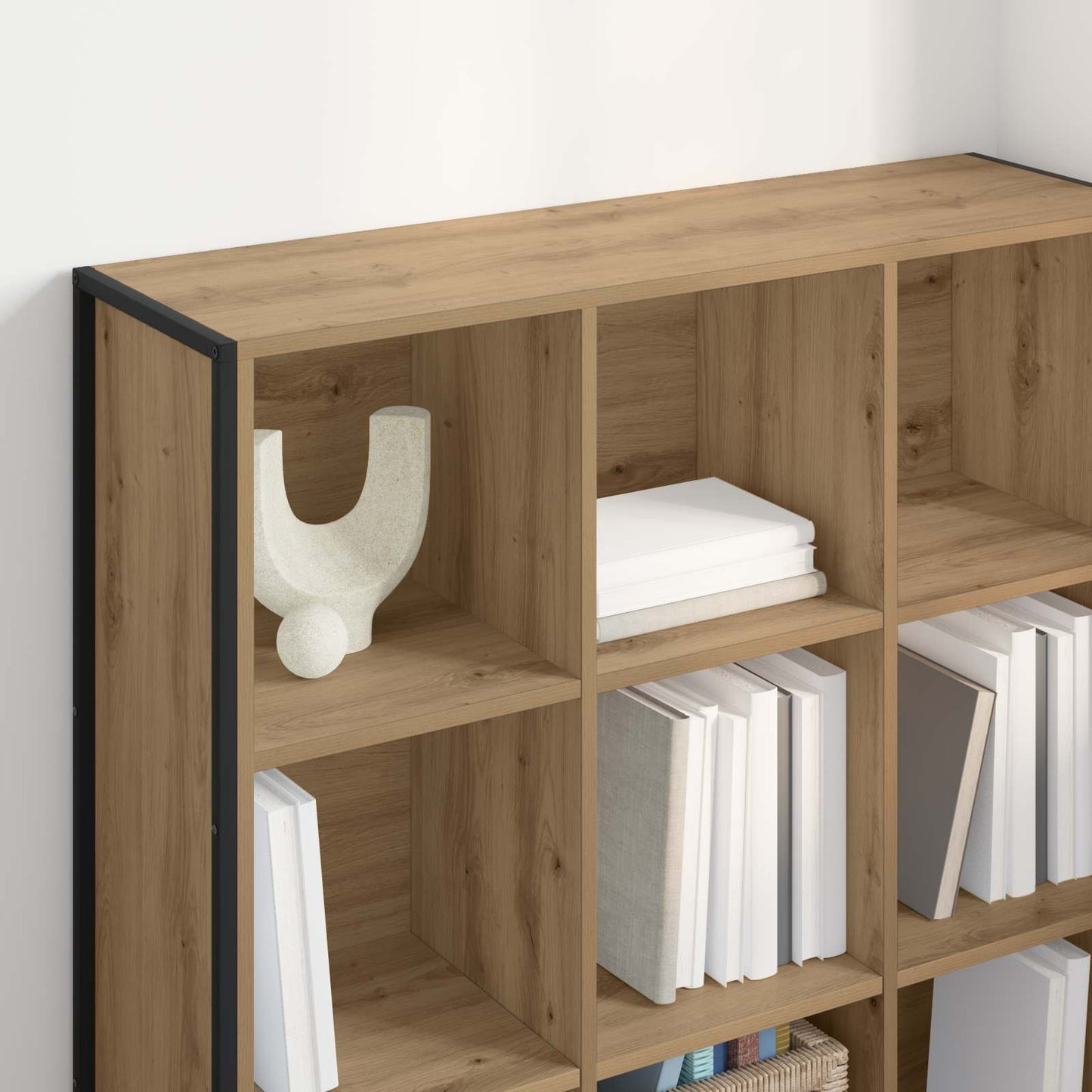 Könyvespolc 99.5 x 30 x 108.5 cm Szerelt Fa Művészi tölgy