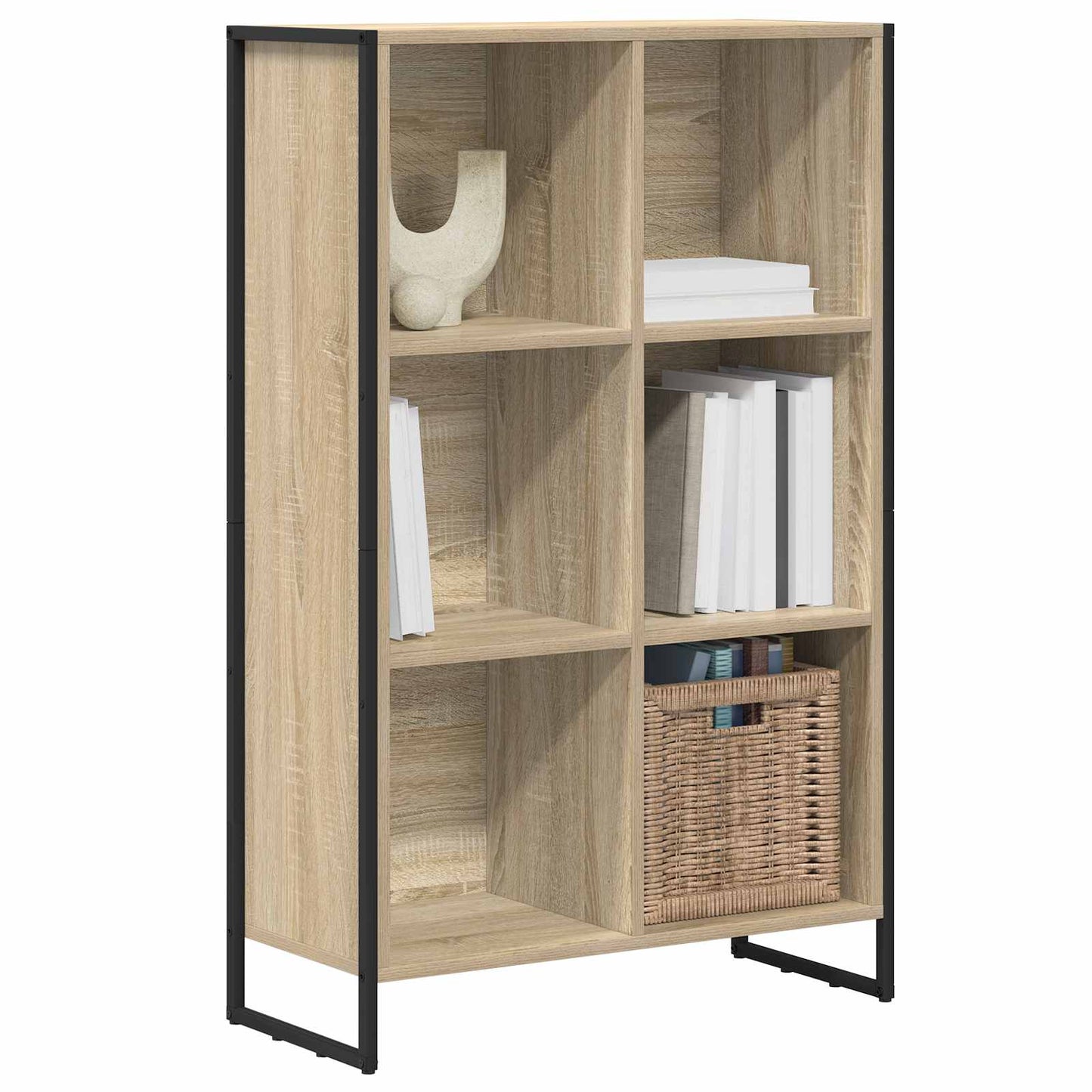 Könyvespolc 99.5 x 30 x 108.5 cm Szerelt Fa Sonoma