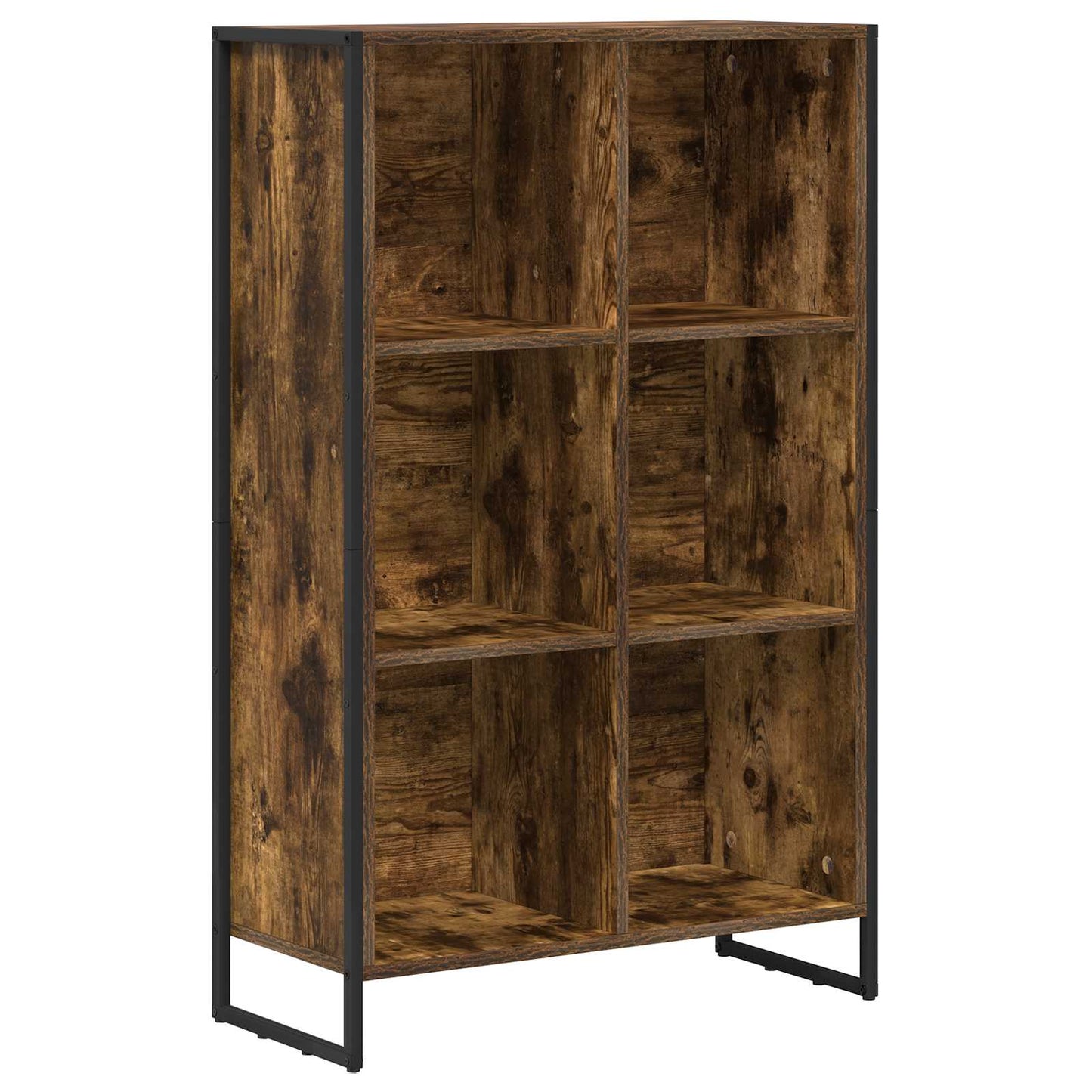 Könyvespolc 99.5 x 30 x 108.5 cm Szerelt Fa Füstös tölgy