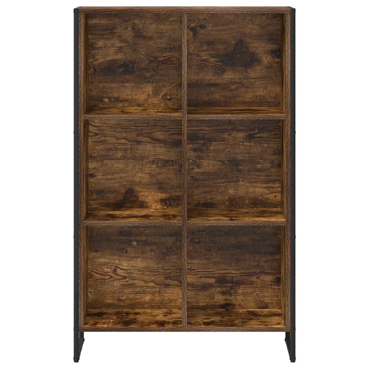 Könyvespolc 99.5 x 30 x 108.5 cm Szerelt Fa Füstös tölgy
