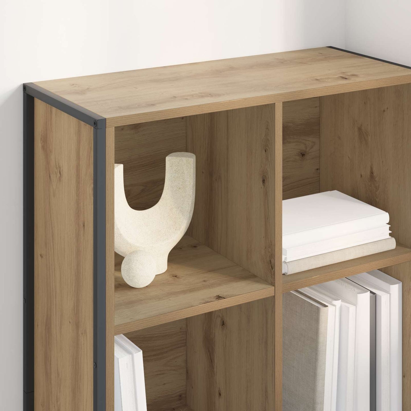 Könyvespolc 99.5 x 30 x 108.5 cm Szerelt Fa Művészi tölgy
