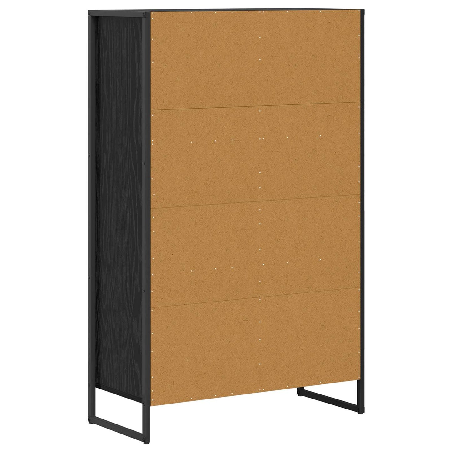 Könyvespolc 68 x 30 x 108.5 cm Szerelt Fa Fekete tölgy