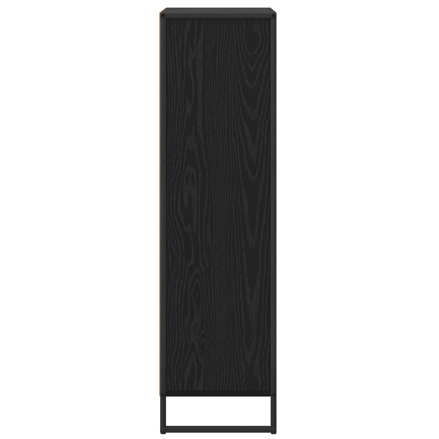 Könyvespolc 68 x 30 x 108.5 cm Szerelt Fa Fekete tölgy