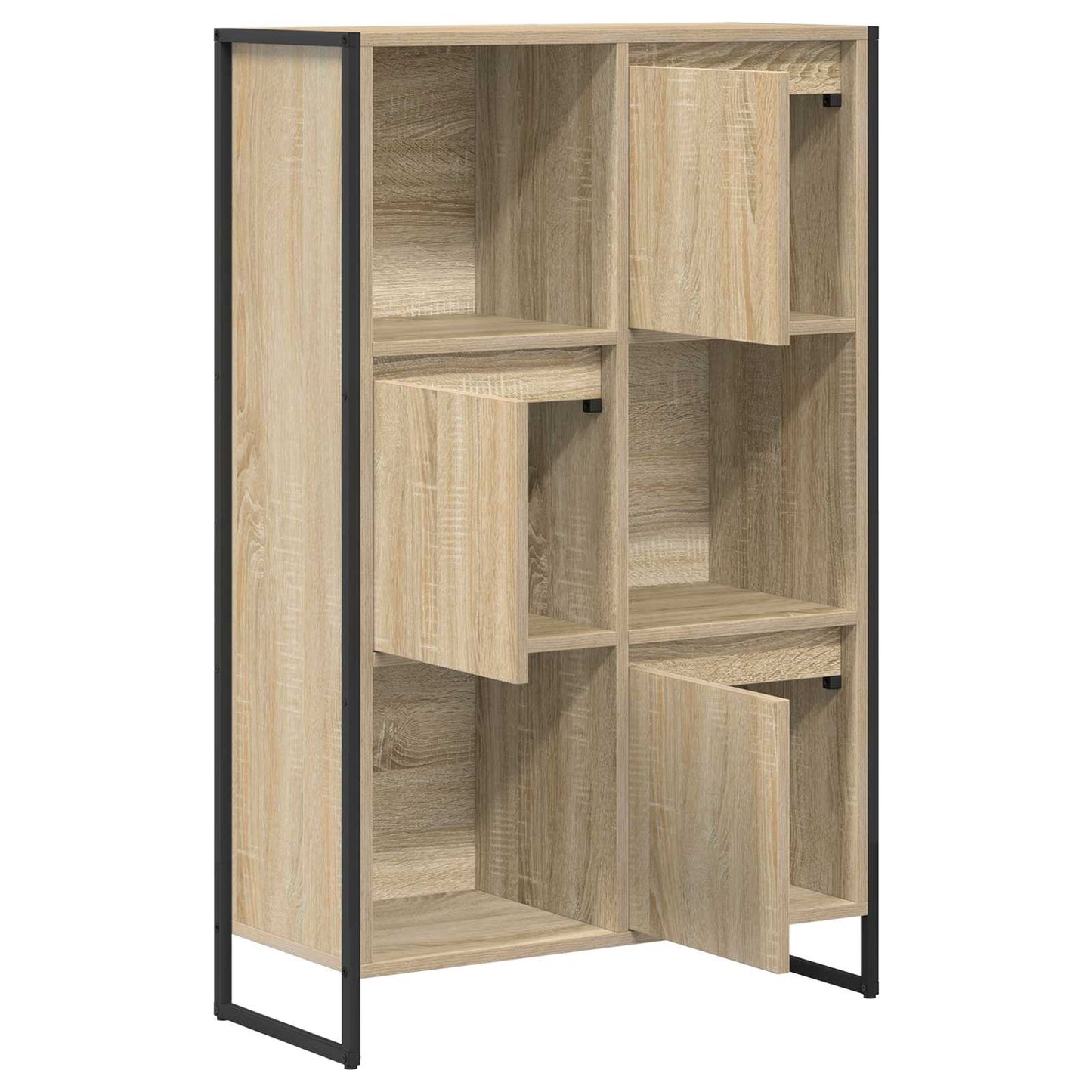 Könyvespolc 68 x 30 x 108.5 cm Szerelt Fa Sonoma