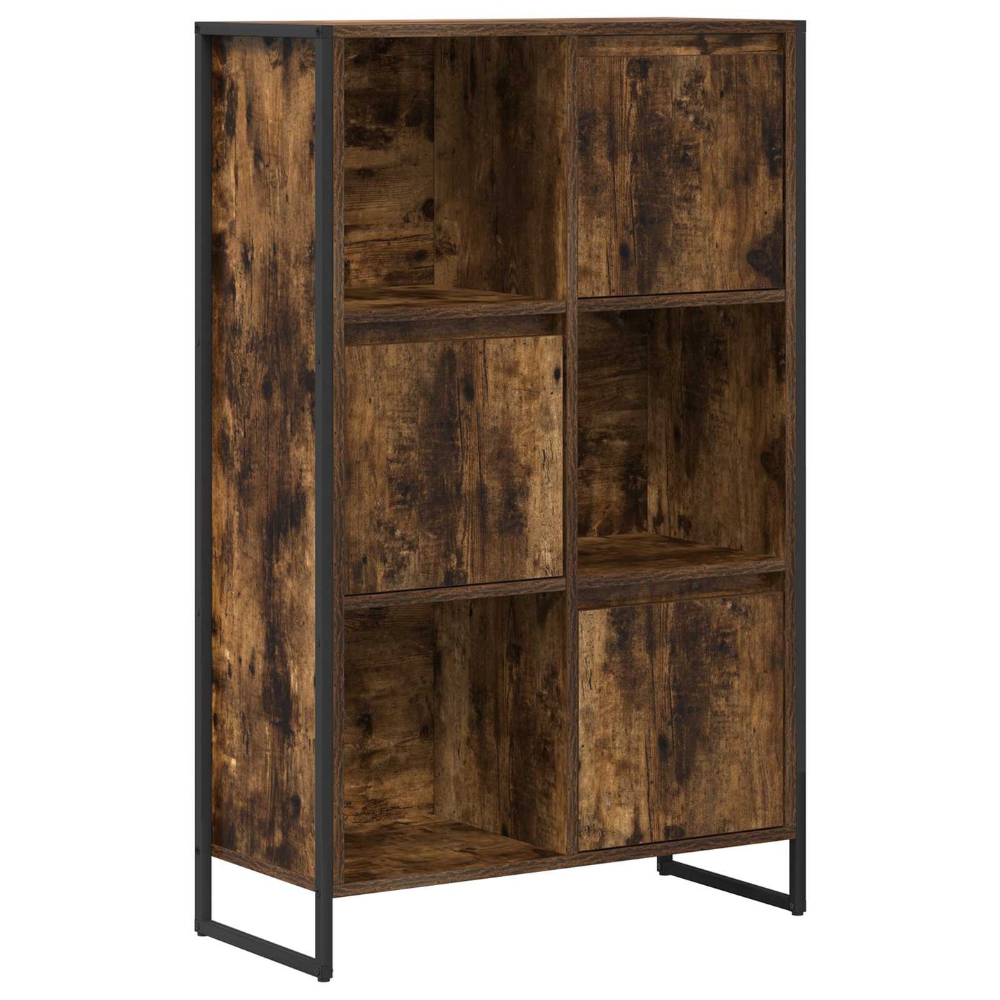 Könyvespolc 68 x 30 x 108.5 cm Szerelt Fa Füstös tölgy