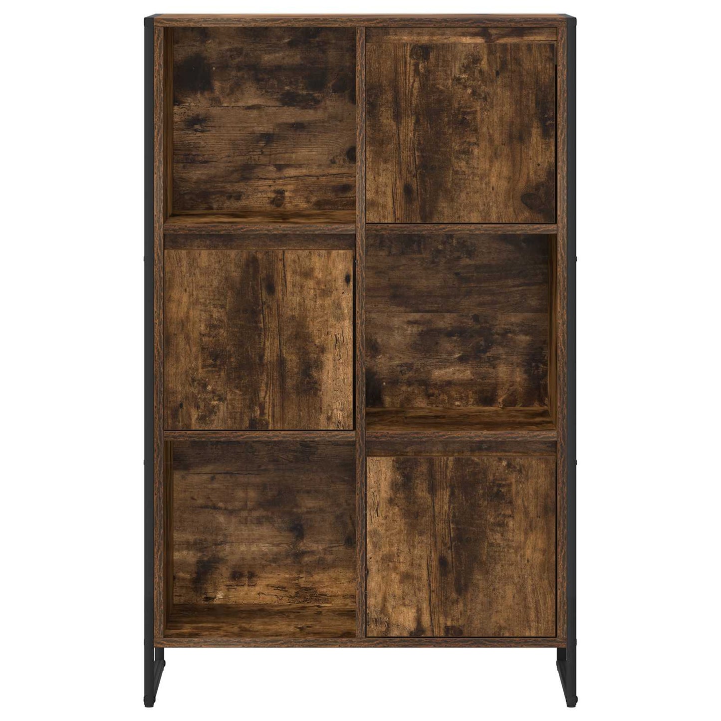 Könyvespolc 68 x 30 x 108.5 cm Szerelt Fa Füstös tölgy