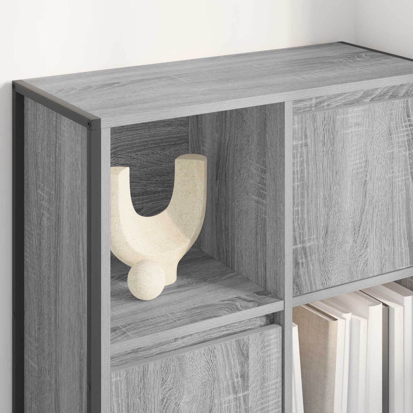 Könyvespolc 68 x 30 x 108.5 cm Szerelt Fa Szürke Sonoma