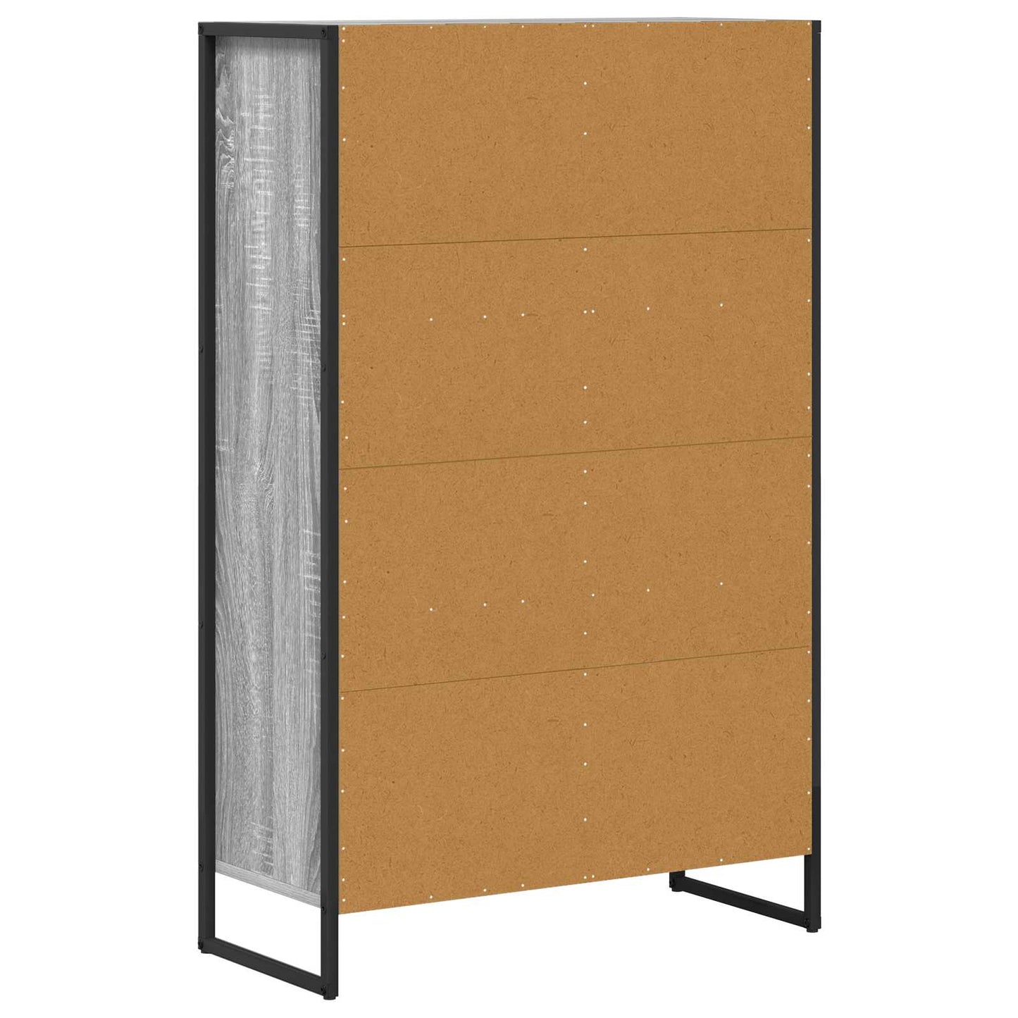 Könyvespolc 68 x 30 x 108.5 cm Szerelt Fa Szürke Sonoma