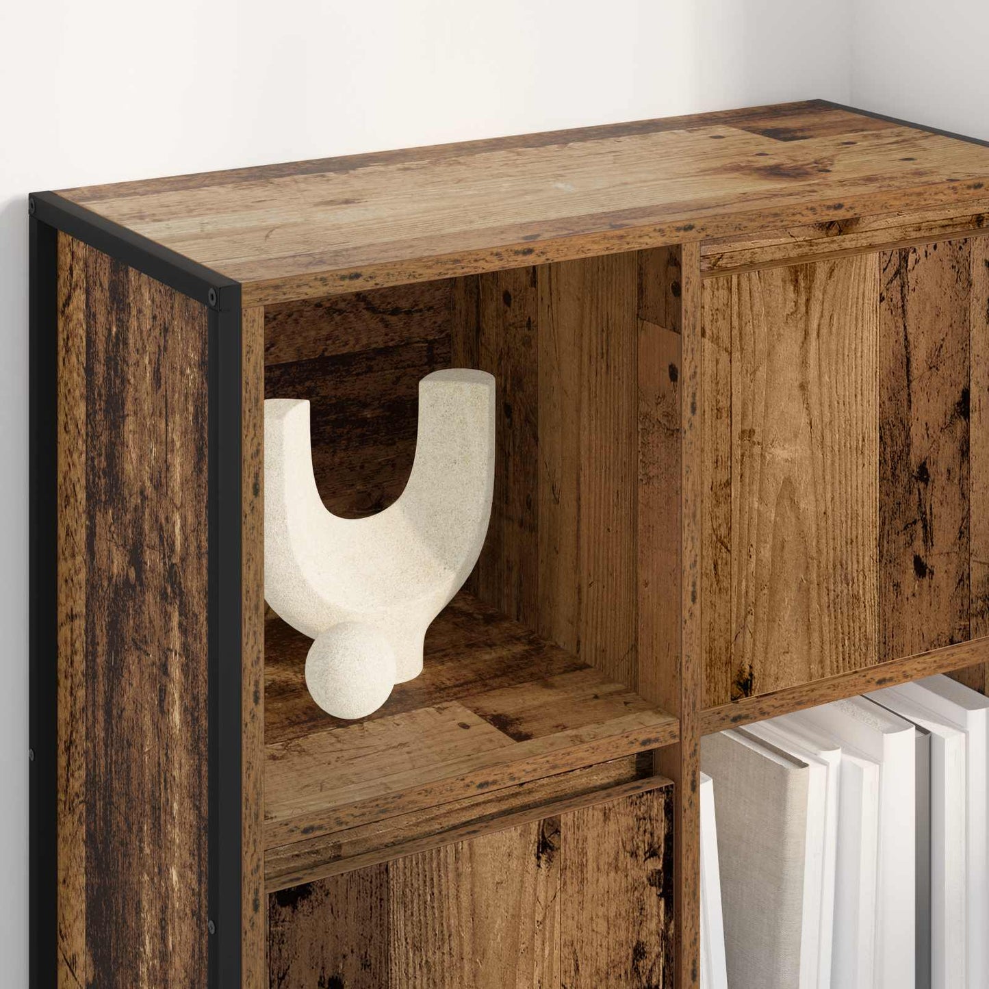 Könyvespolc 68 x 30 x 108.5 cm Szerelt Fa Öreg fa
