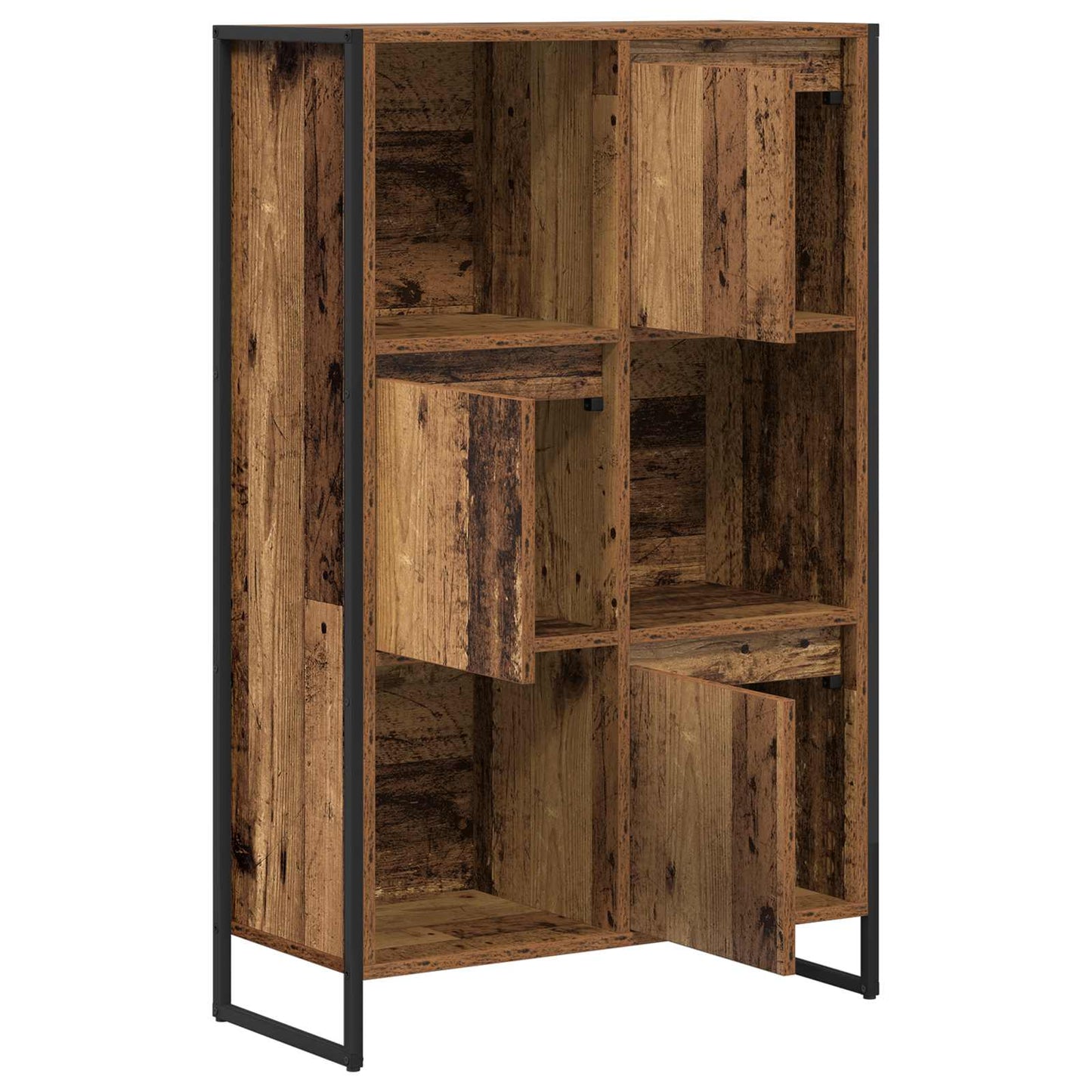 Könyvespolc 68 x 30 x 108.5 cm Szerelt Fa Öreg fa