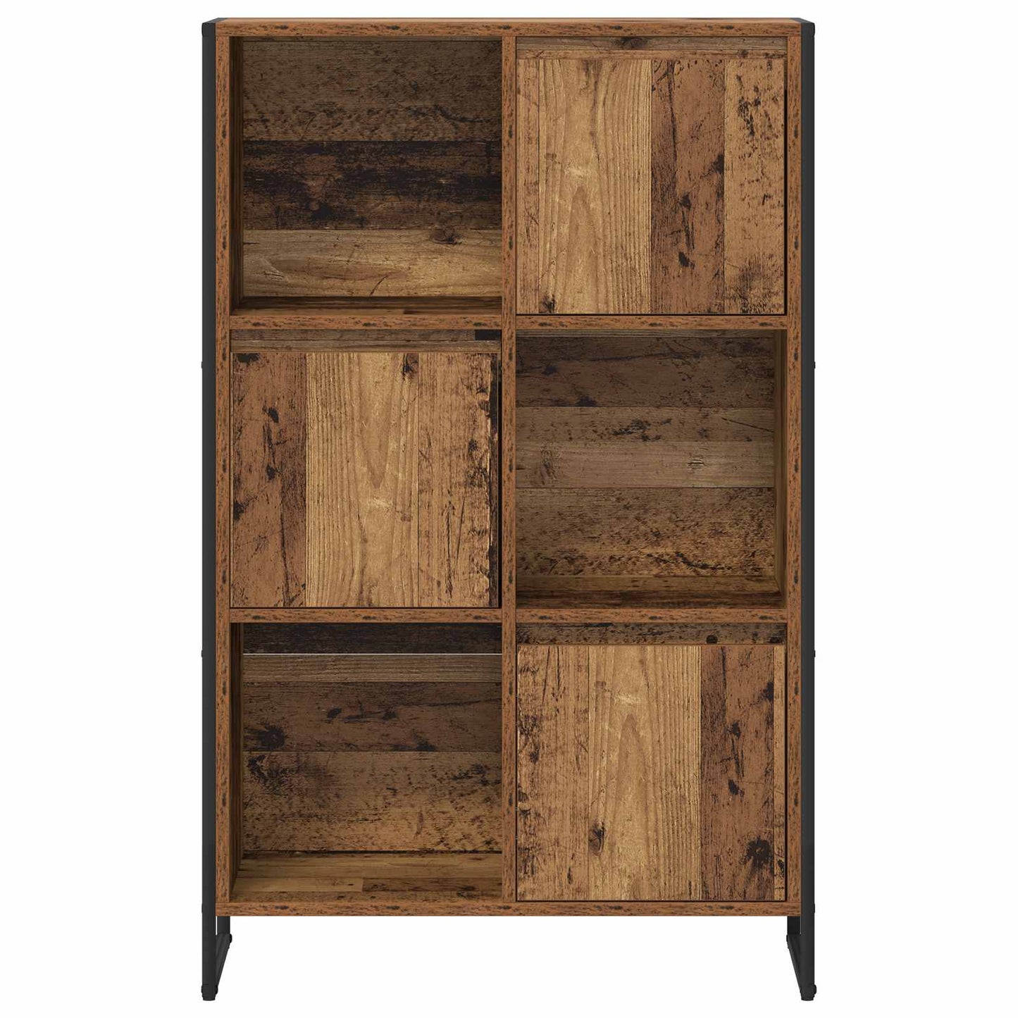 Könyvespolc 68 x 30 x 108.5 cm Szerelt Fa Öreg fa