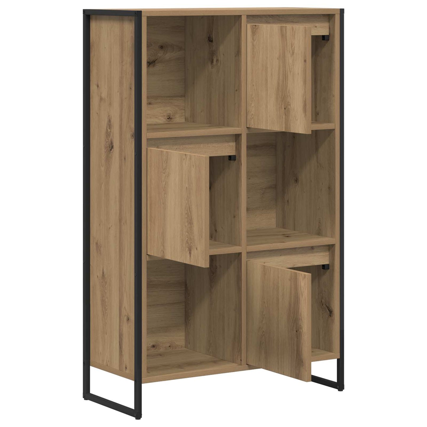 Könyvespolc 68 x 30 x 108.5 cm Szerelt Fa Művészi tölgy