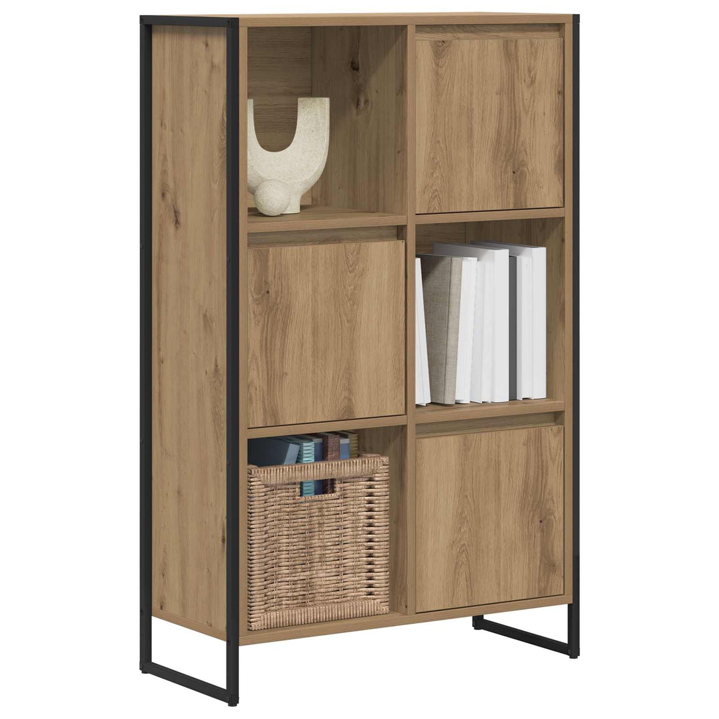 Könyvespolc 68 x 30 x 108.5 cm Szerelt Fa Művészi tölgy