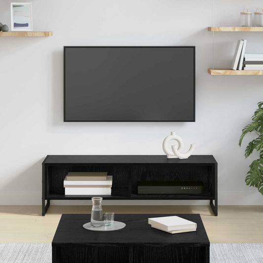 TV szekrény 100 x 36.5 x 30.5 cm Fekete tölgy Faanyag