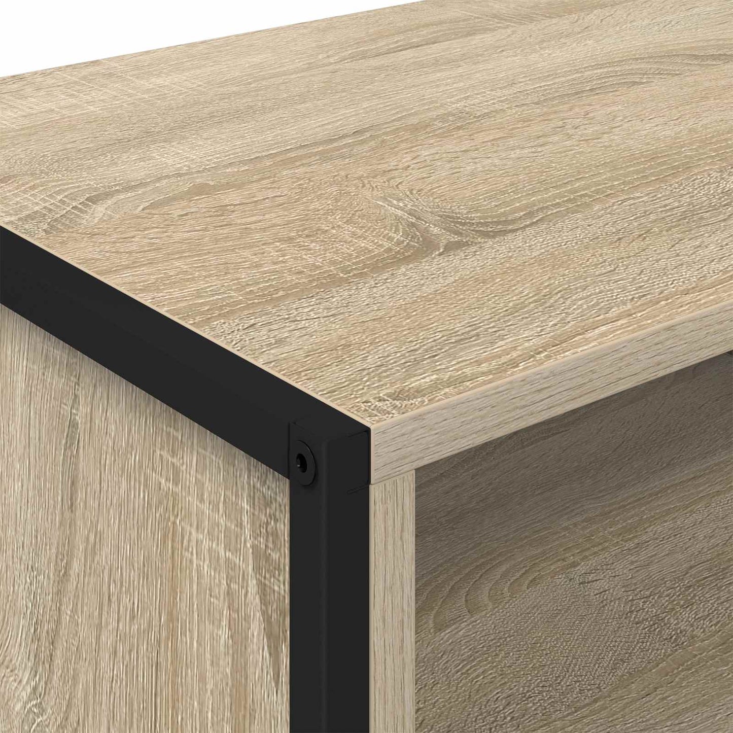 TV szekrény 100 x 36.5 x 30.5 cm Sonoma Szerelt Fa