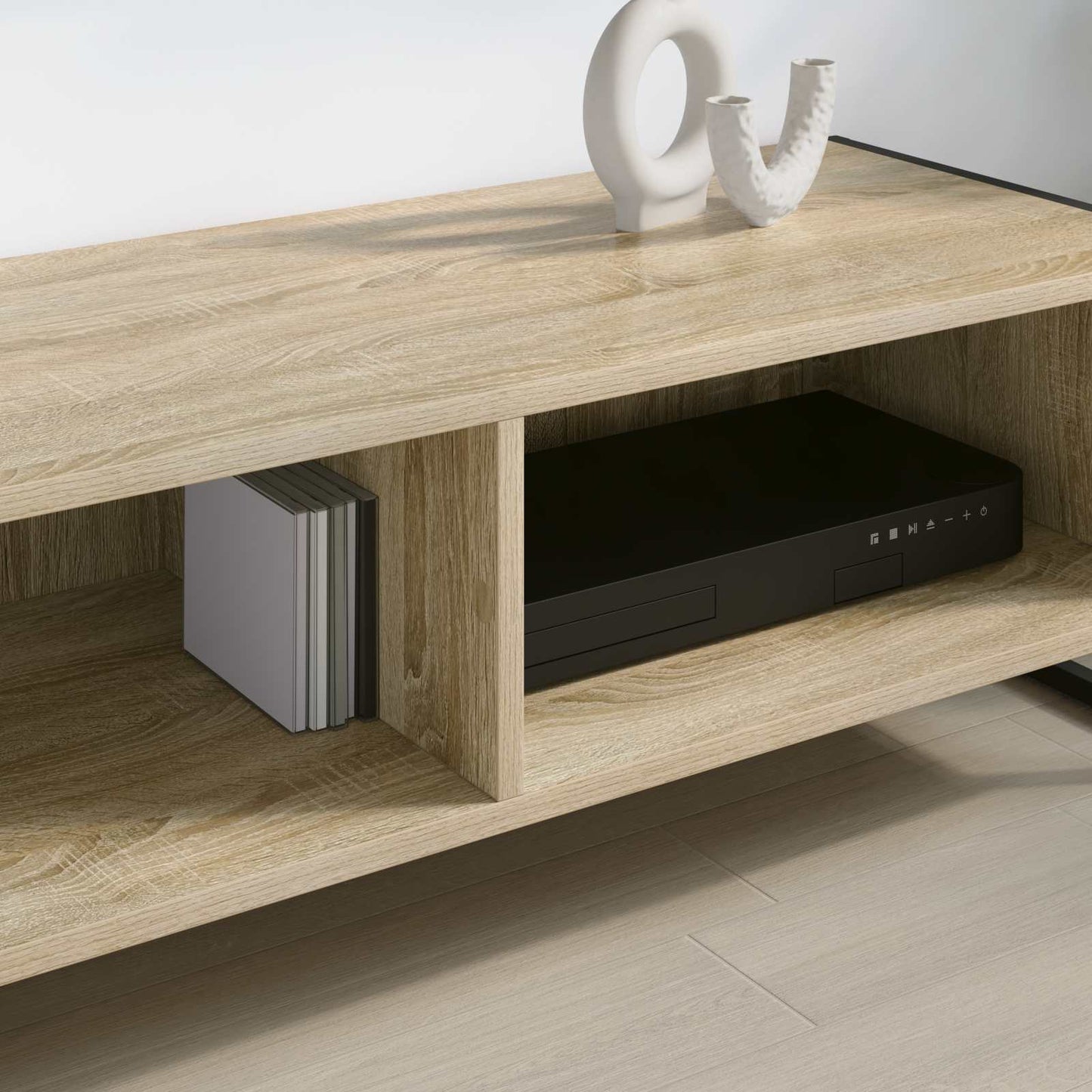 TV szekrény 100 x 36.5 x 30.5 cm Sonoma Szerelt Fa